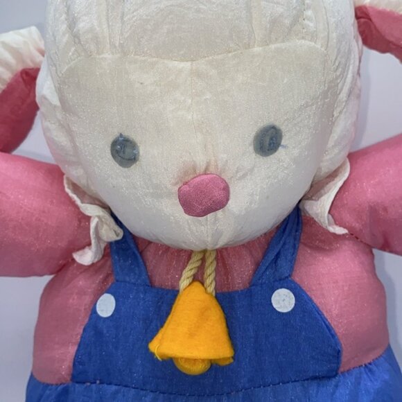 Department 56 Parachute Lamp Sheep Plush Easter Stuffed Animal Vintage - Picture 2 of 9